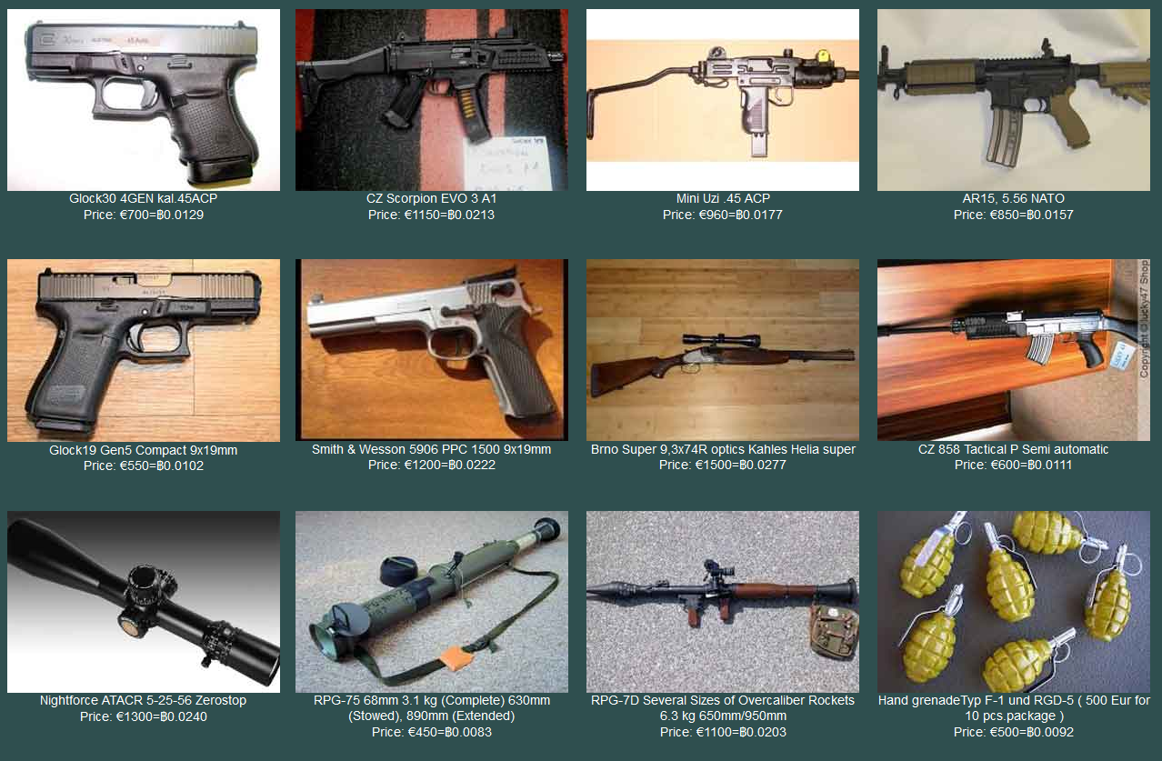 Armes d'un site d'Ukraine