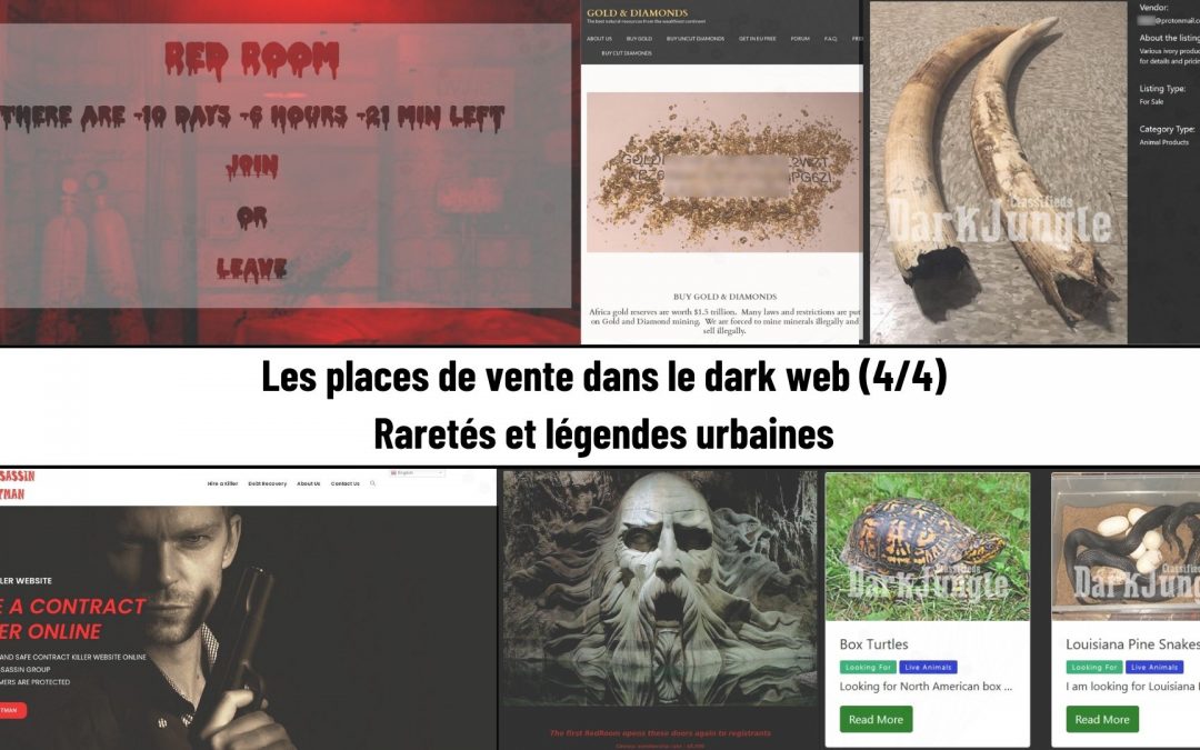 Marketplaces on the Dark Web  (4/4) Rare Items and Urban Legends